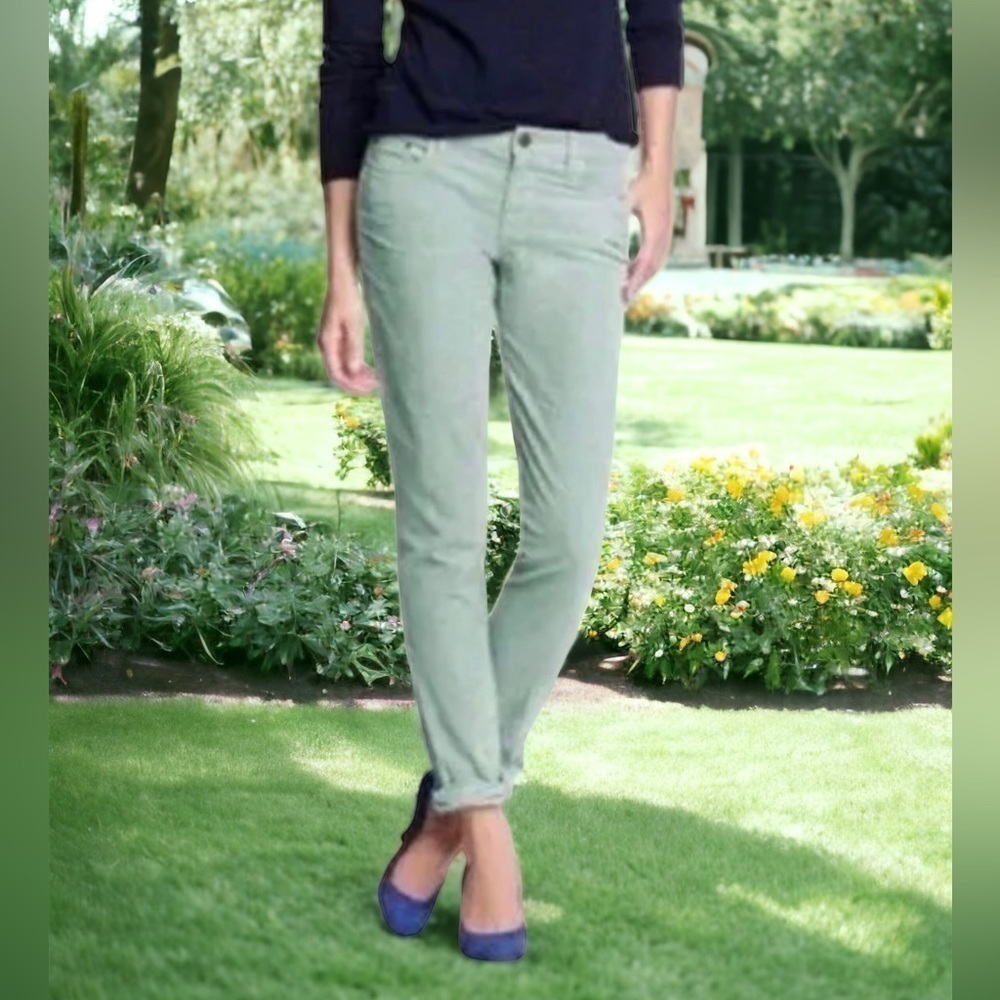J Crew Matchstick Skinny Straight Corduroy Pants Aqua Turquoise Women's 29R EUC!